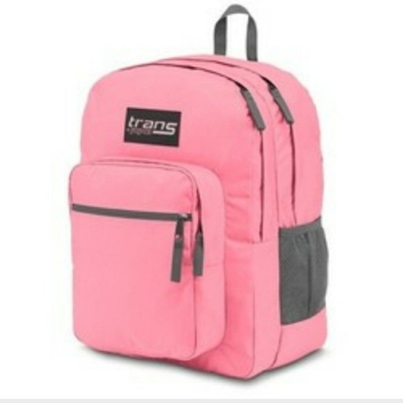 trans pink backpack
